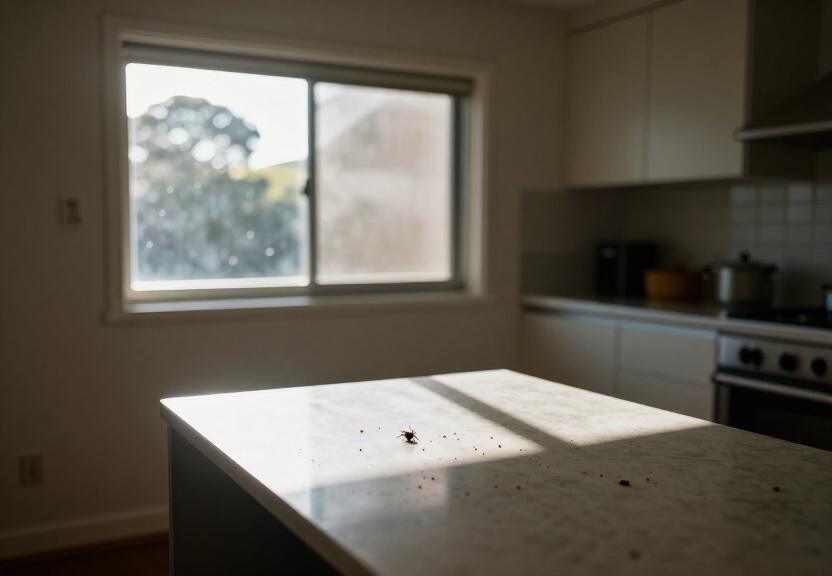 Cockroaches in wall cavities of a Cambridge Park home before service